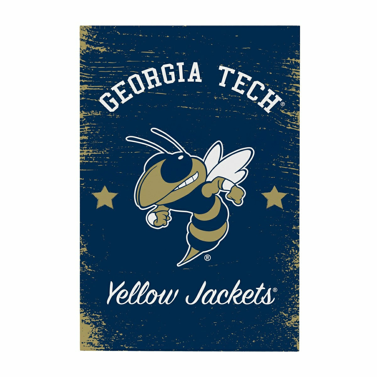 Georgia Tech Wood Wall Sign, 16x24 - Collegiate Home