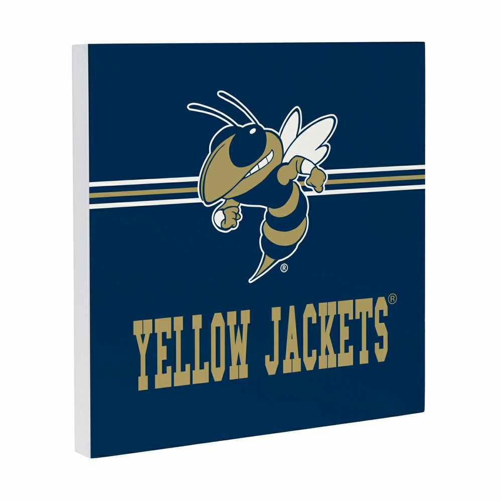 Georgia Tech Wood Wall Sign, 12x12 - Collegiate Home