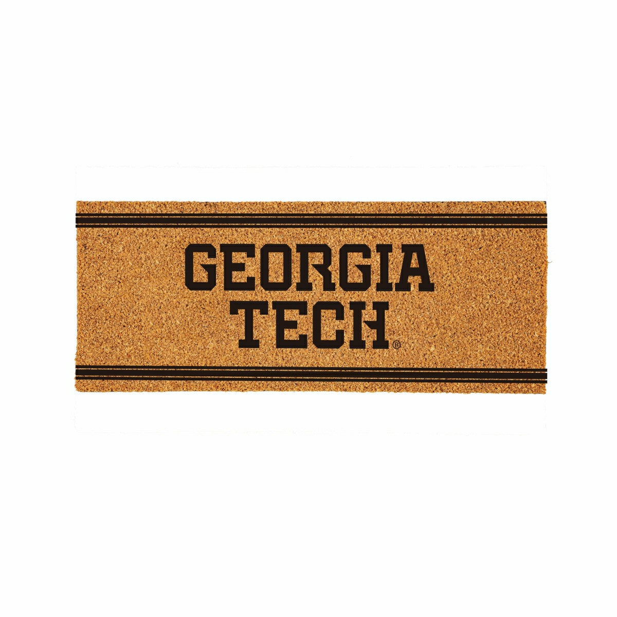 Georgia Tech Extra Large One Color Coir Mat, 60"x24" - Collegiate