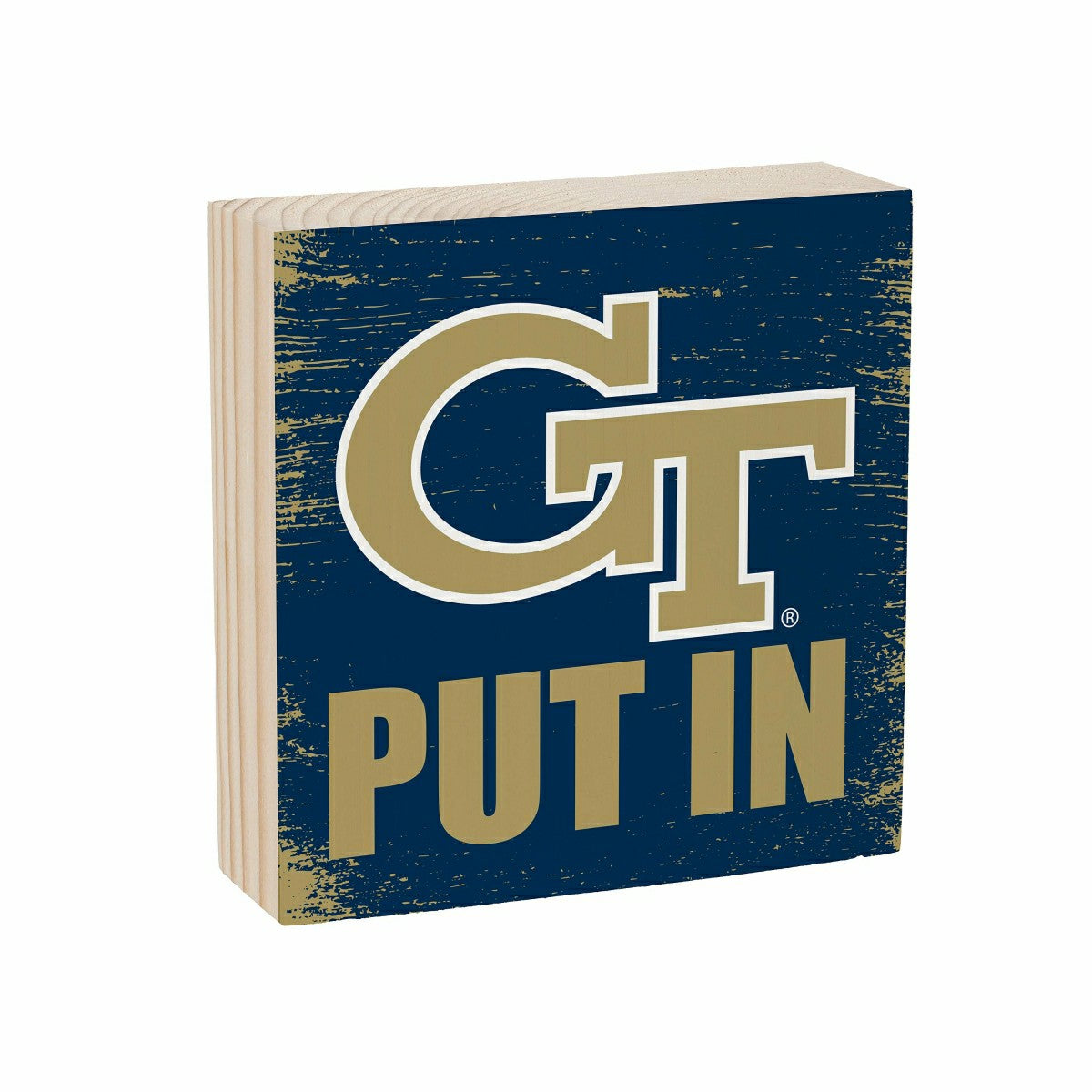 Georgia Tech Plock, Down Home Fans, 6x6 - Collegiate Home