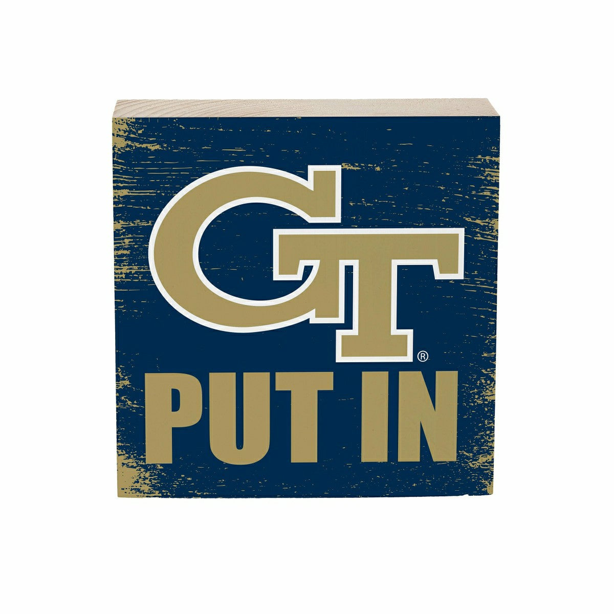 Georgia Tech Plock, Down Home Fans, 6x6 - Collegiate Home