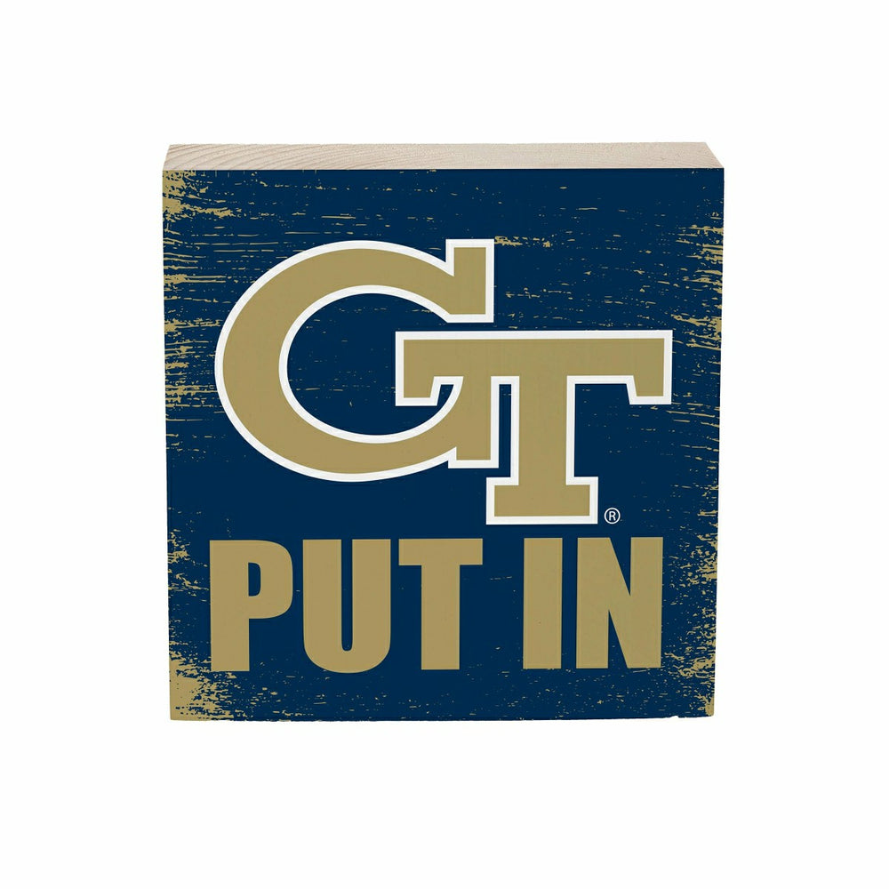 Georgia Tech Plock, Down Home Fans, 6x6 - Collegiate Home