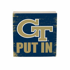 Georgia Tech Plock, Down Home Fans, 6x6 - Collegiate Home