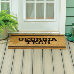 Georgia Tech Large One Color Coir Mat, 36"x24" - Collegiate