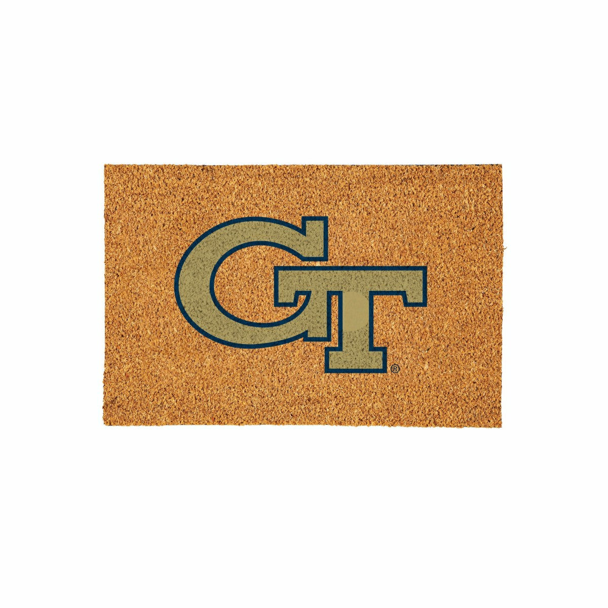 Georgia Tech Large Full Color Coir Mat, 36"x24" - Collegiate