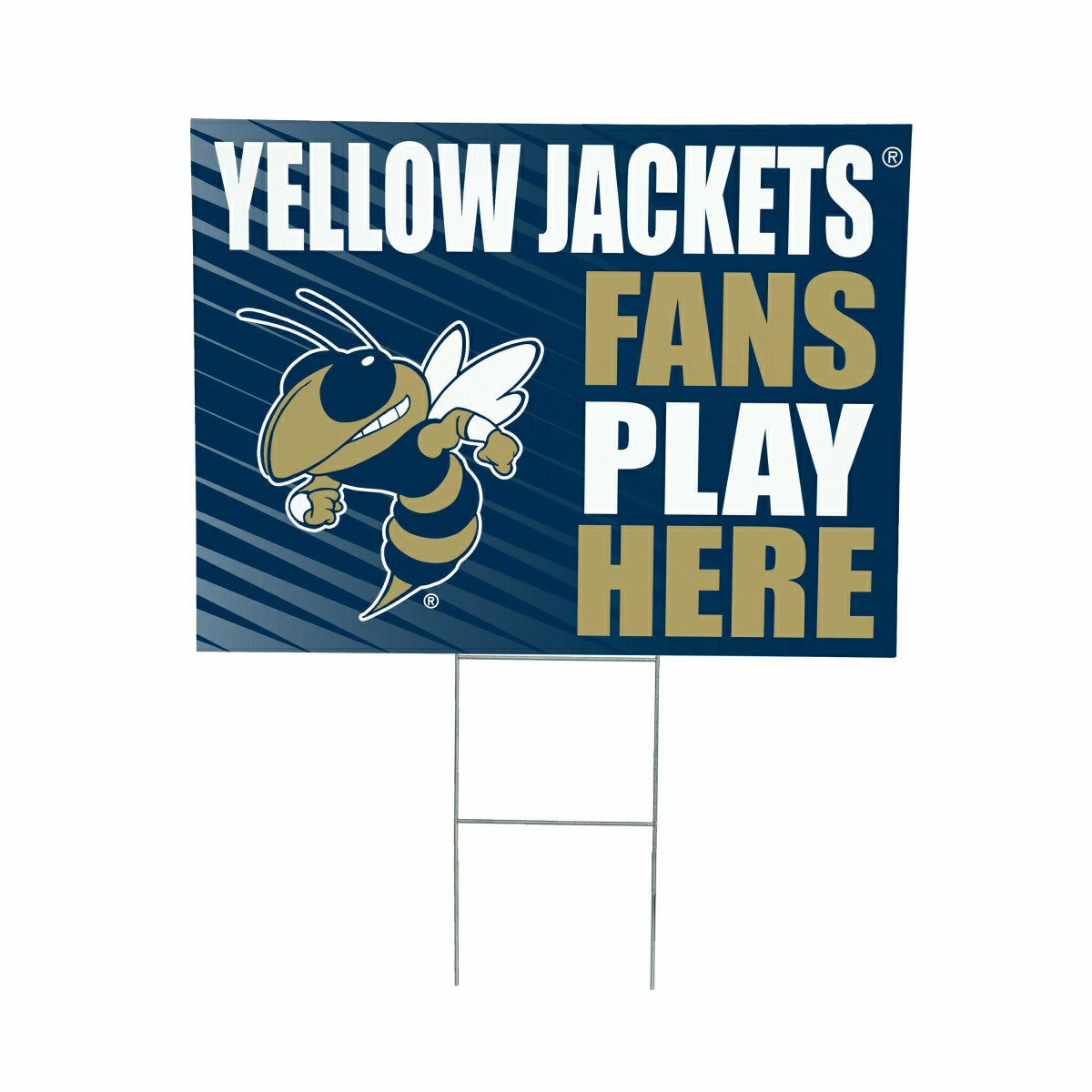 Georgia Tech Coroplast Yard Sign "Fans Play Here" - Collegiate Home