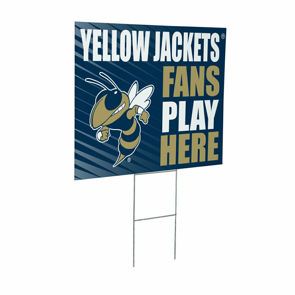 Georgia Tech Coroplast Yard Sign "Fans Play Here" - Collegiate Home