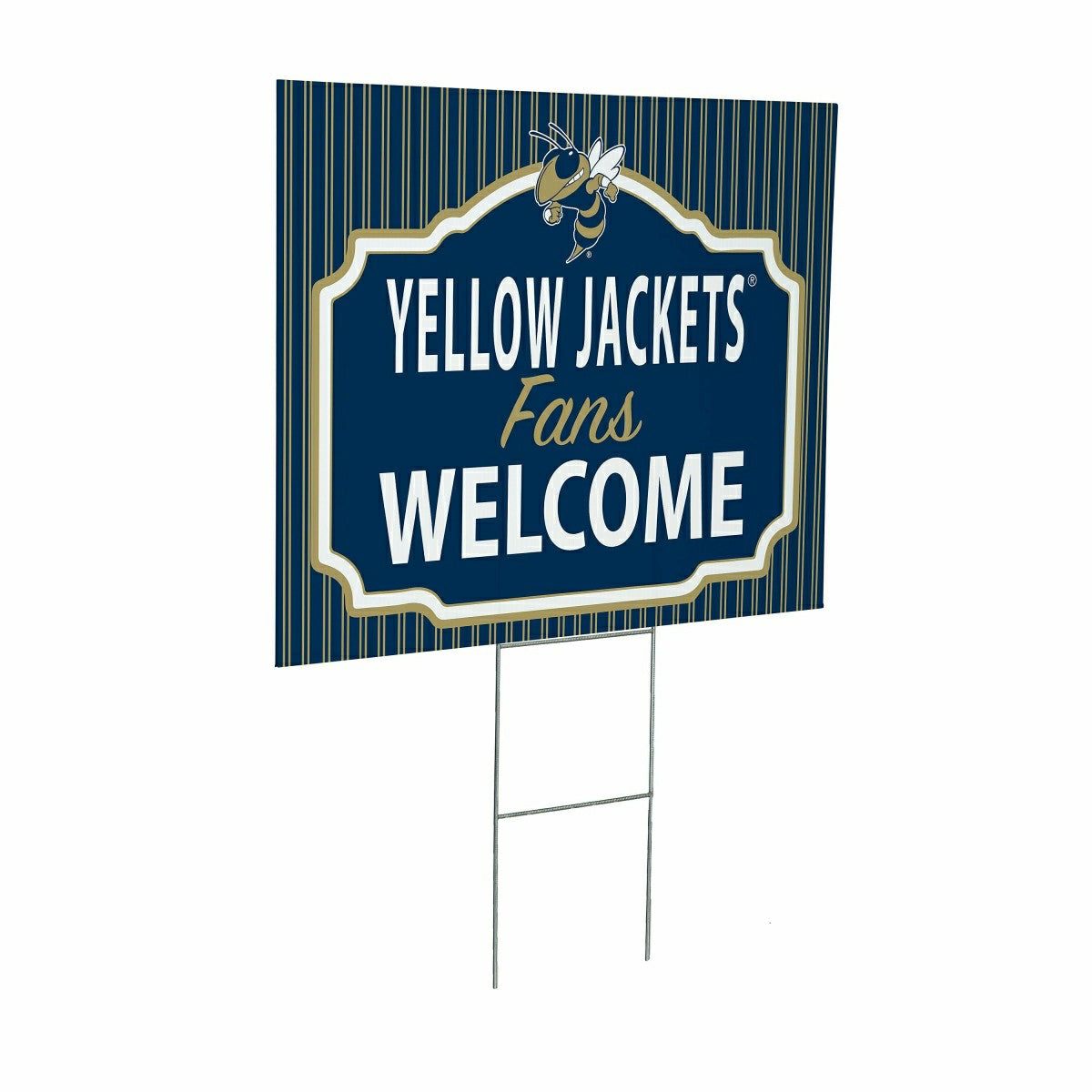 Georgia Tech Coroplast Yard Sign, "Fans Welcome" - Collegiate Home