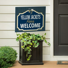 Georgia Tech Coroplast Yard Sign, "Fans Welcome" - Collegiate Home
