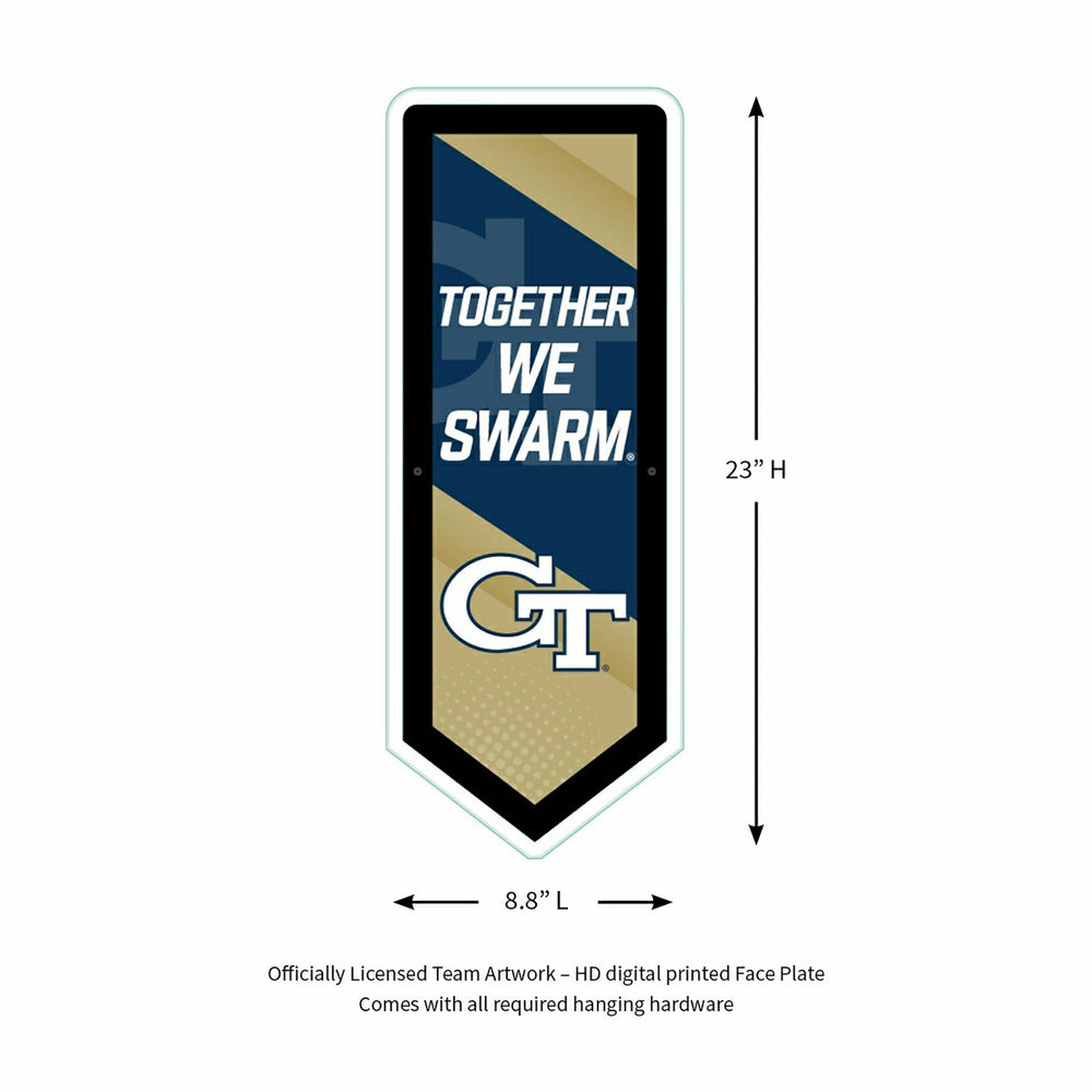 LED Wall Decor, Pennant, Georgia Tech - Collegiate Home