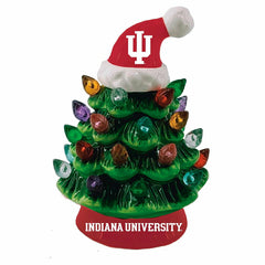4" Mini LED Tabletop Christmas Tree, Set of 2, Indiana University - Collegiate Home