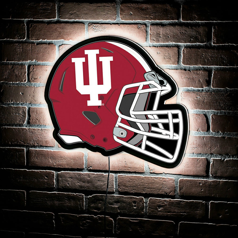 LED Wall Decor, College Football Helmet, Indiana University - Collegiate Home
