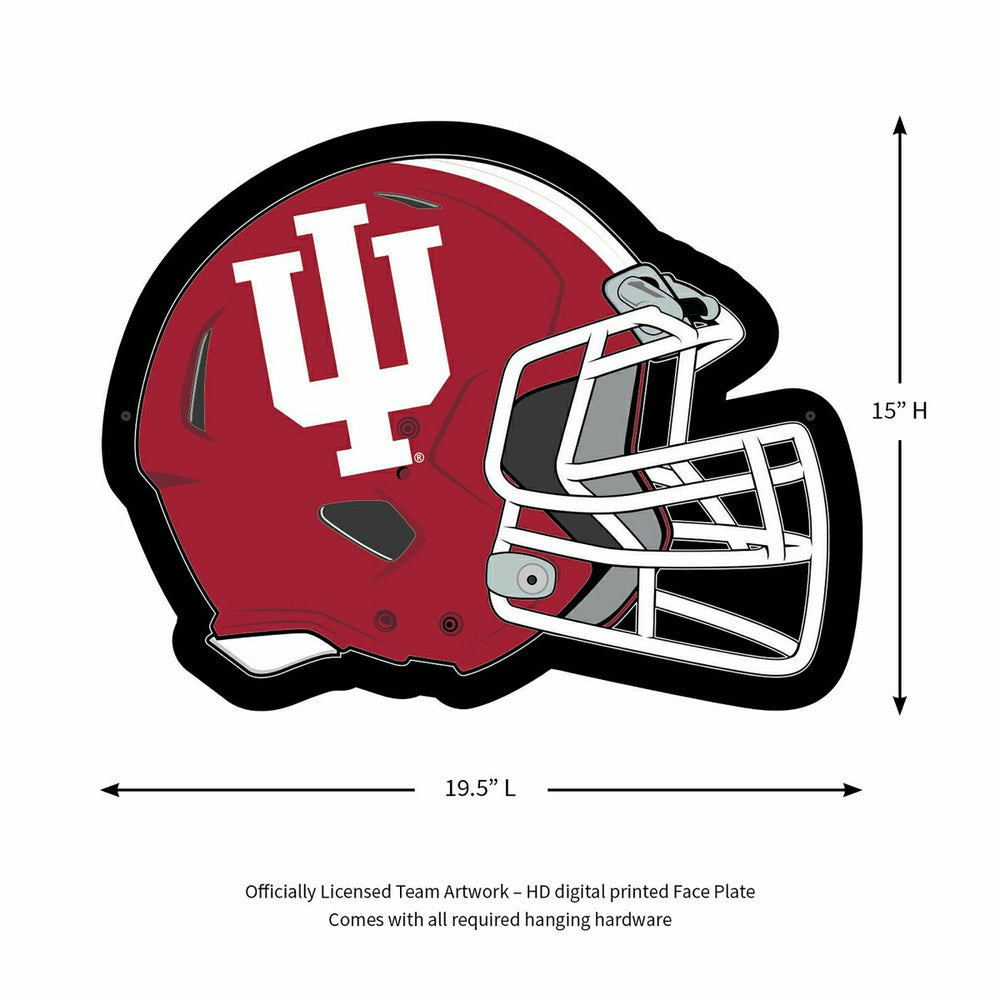 LED Wall Decor, College Football Helmet, Indiana University - Collegiate Home