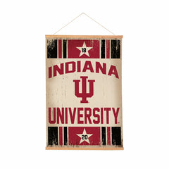 Indiana University, Canvas Wall Tapestry, Medium, 36x24 - Collegiate Home