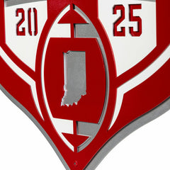 Indiana University, Div 1 Champs, Layered Metal Wall Art - Collegiate Home
