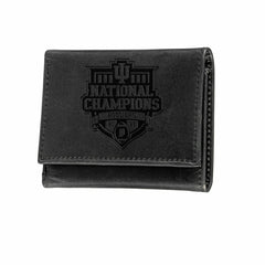 Indiana University, Div 1 Champs, Wallet, Tri-fold, Black - Collegiate Home