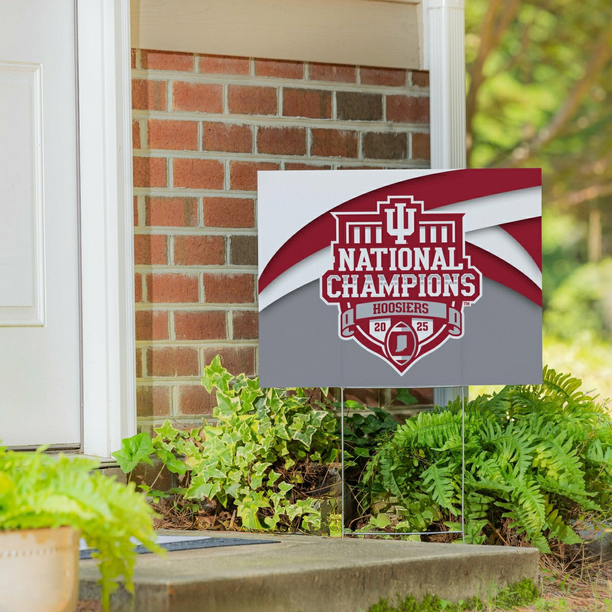 Indiana University, Div 1 Champs, Cororplast Yard Sign - Collegiate Home