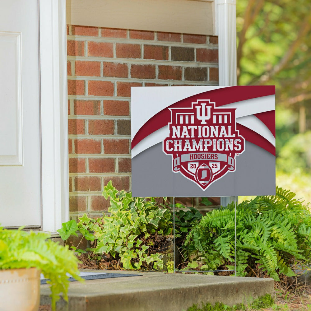 Indiana University, Div 1 Champs, Cororplast Yard Sign - Collegiate Home