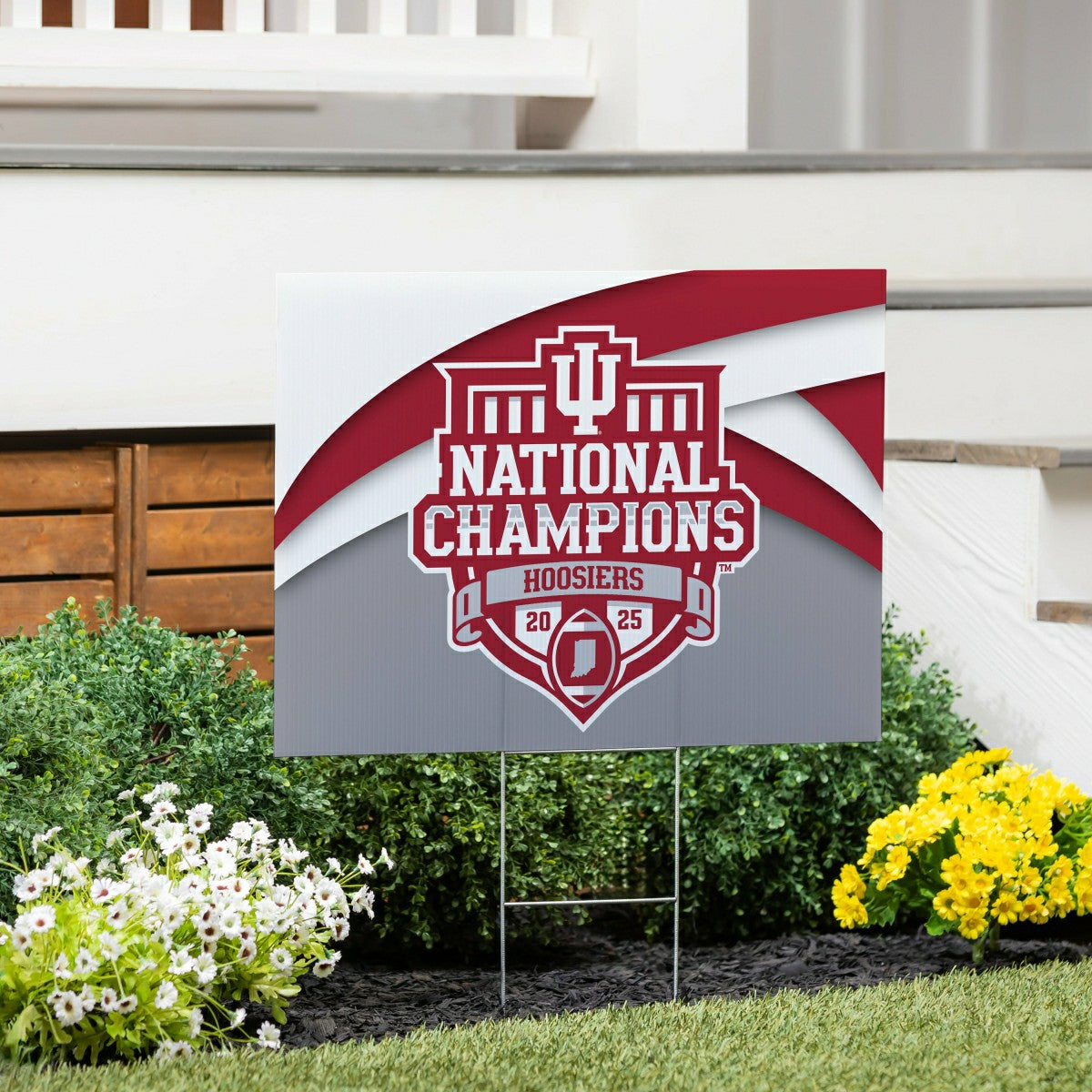 Indiana University, Div 1 Champs, Cororplast Yard Sign - Collegiate Home