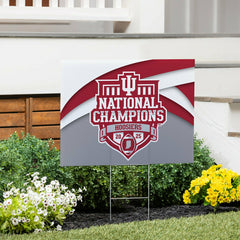 Indiana University, Div 1 Champs, Cororplast Yard Sign - Collegiate Home