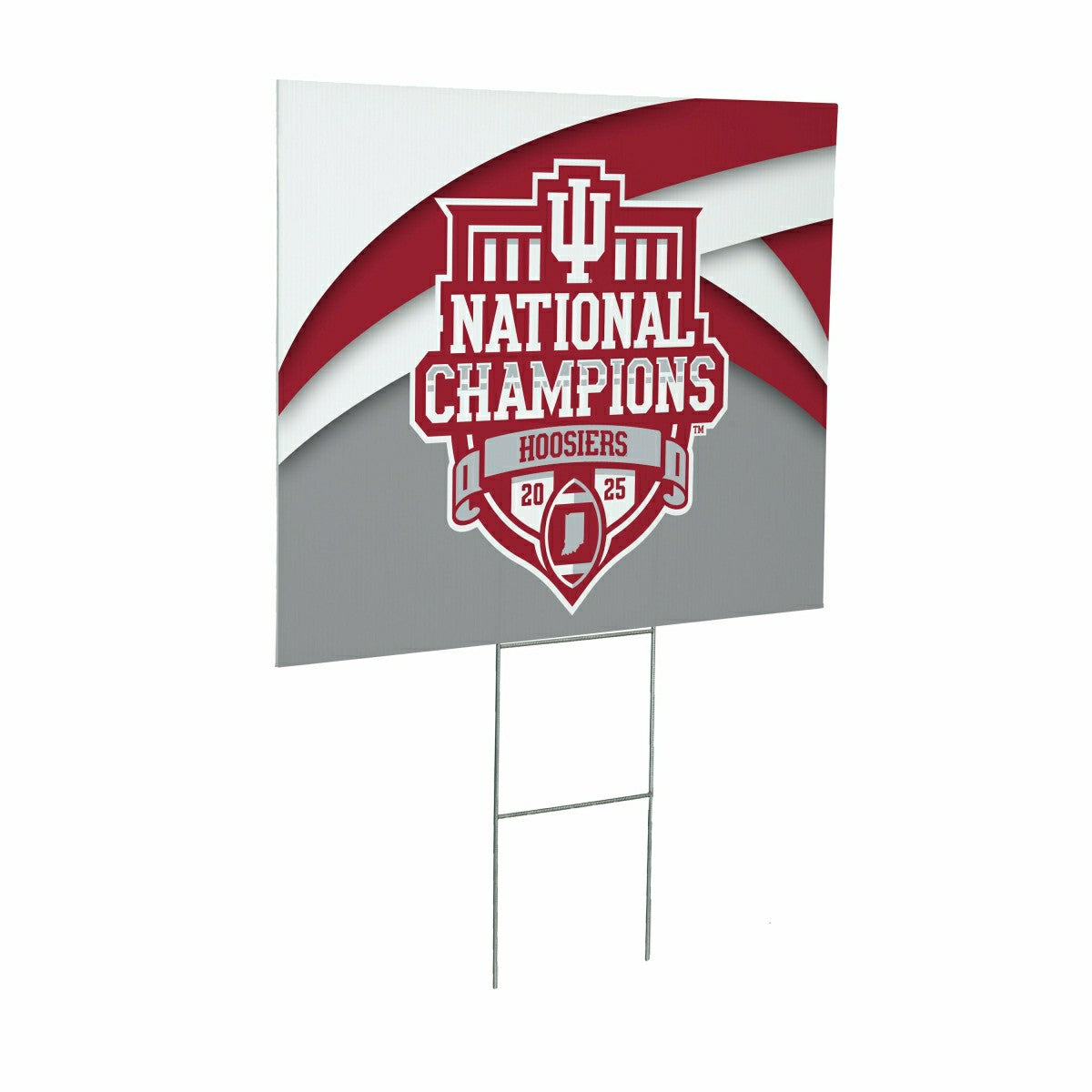 Indiana University, Div 1 Champs, Cororplast Yard Sign - Collegiate Home