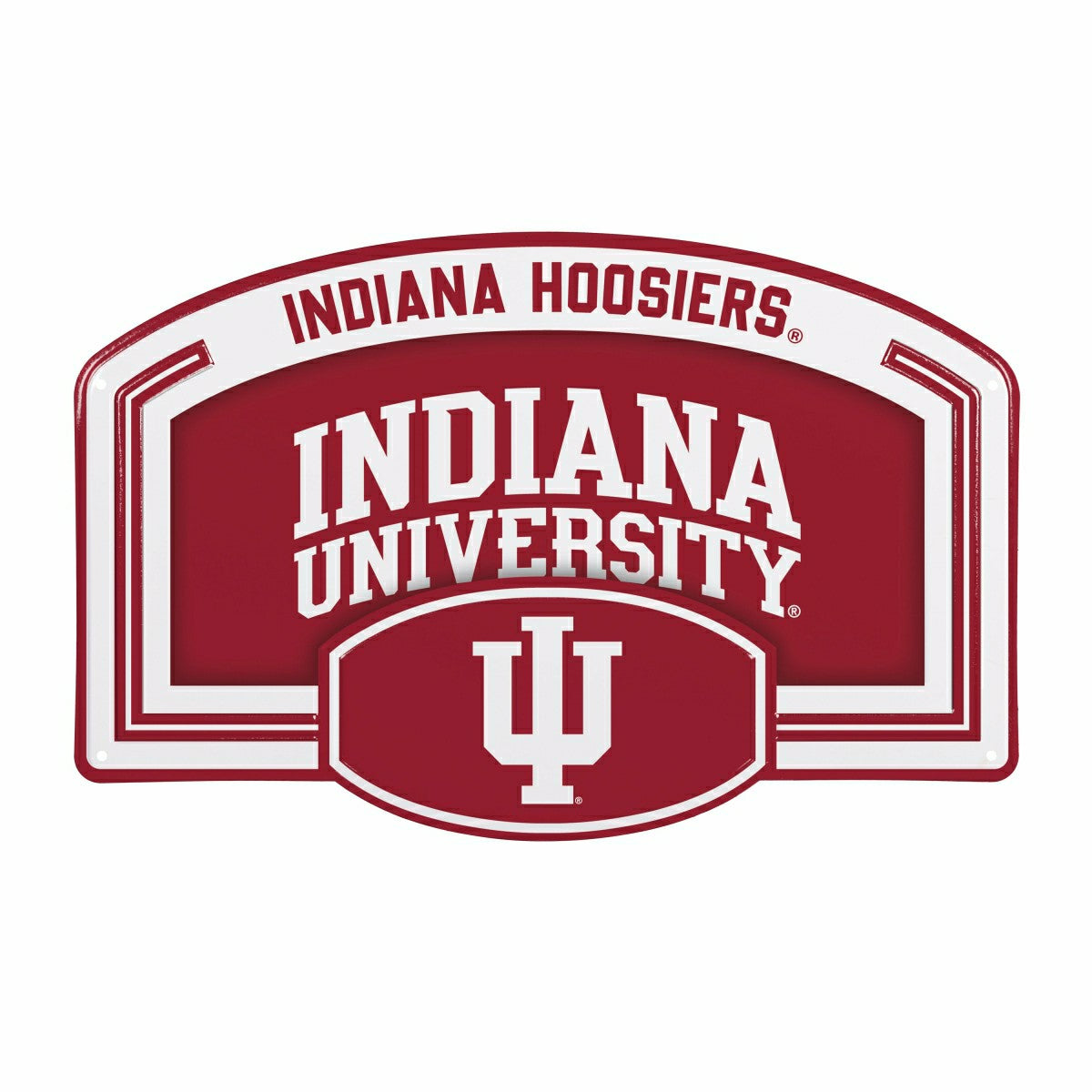 Indiana University USA Embossed Steel Wall Sign, 11" x 17" - Collegiate Home