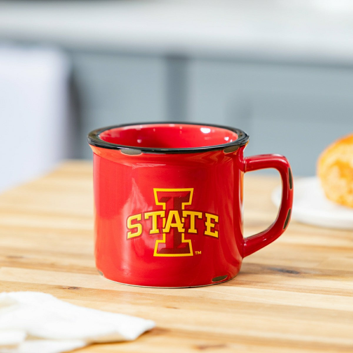 Iowa State University Ceramic Camp Cup with Enamel Finish, 14oz - Collegiate Home