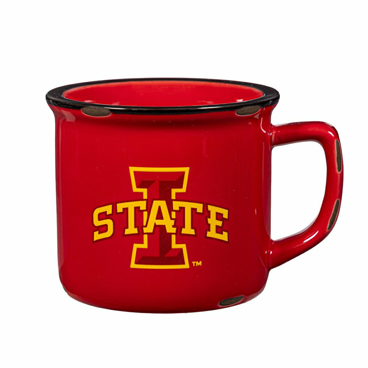 Iowa State University Ceramic Camp Cup with Enamel Finish, 14oz - Collegiate Home