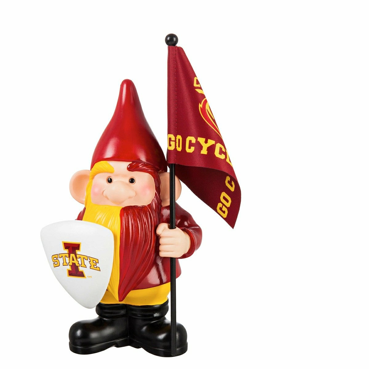 Iowa State University, Flag Holder Gnome - Collegiate Sale Home