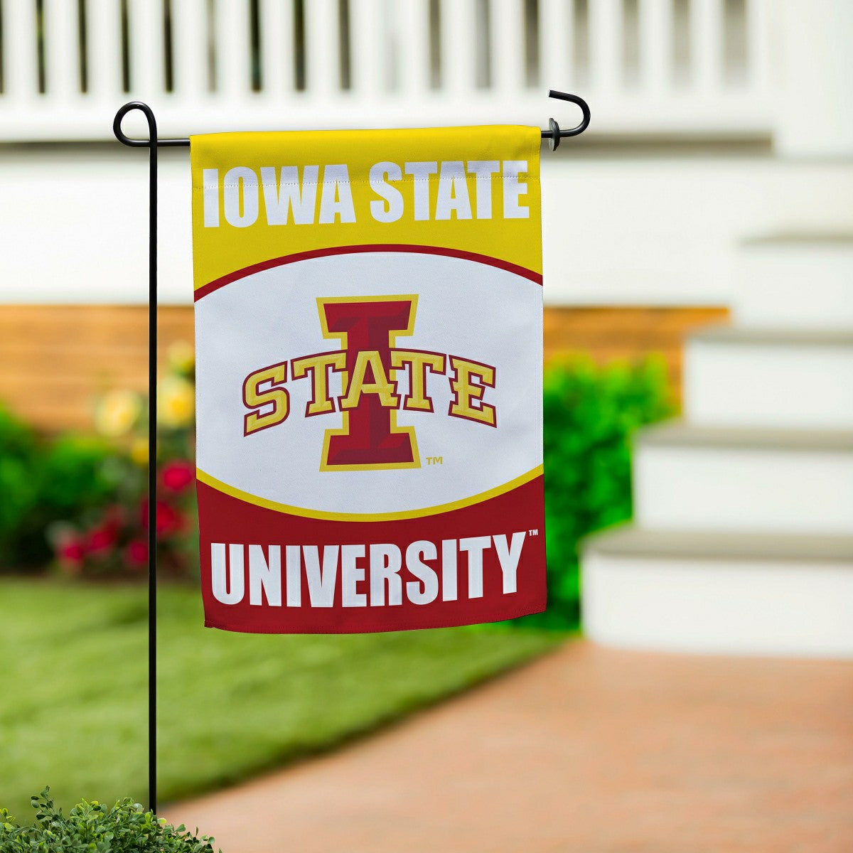 Iowa State University Suede Garden Flag - Collegiate Home