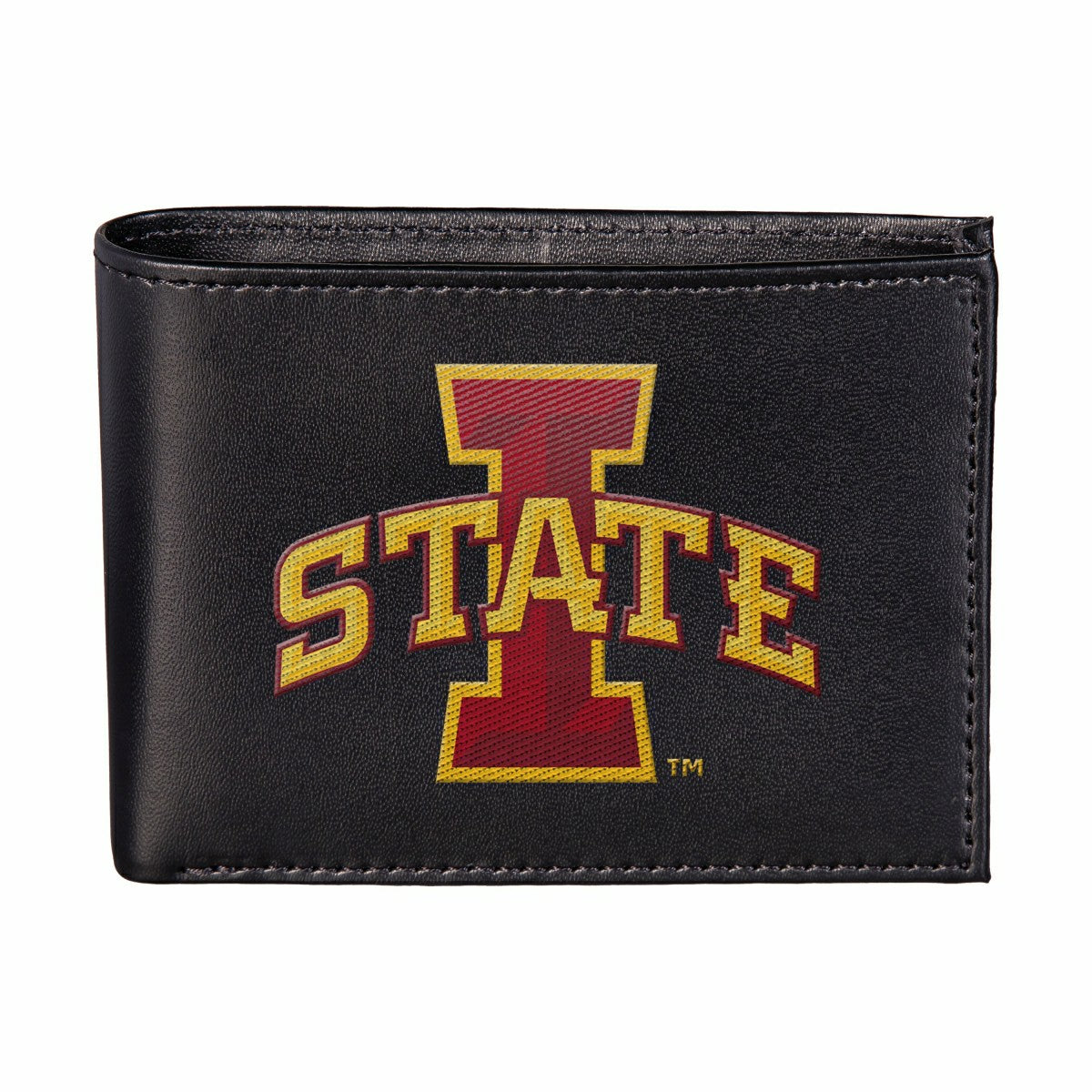 Iowa State University Black Bi-Fold Embroidered Wallet w/ RFID Blockin - Collegiate Home