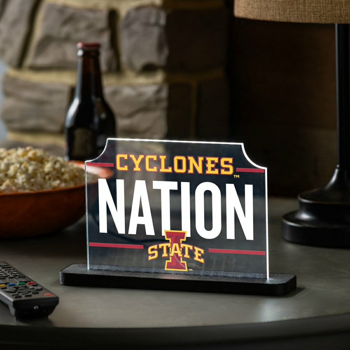 Iowa State University College Rectangle Desklite LED Decor - Collegiate Home