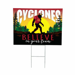 Iowa State University Yard Sign, Bigfoot - Collegiate Home