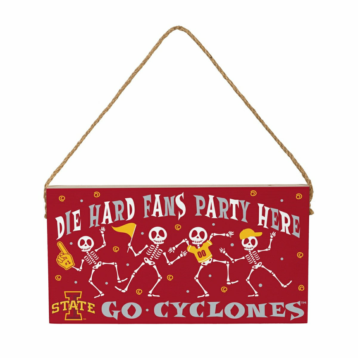 Iowa State University Halloween Wood Wall Sign, 6x11 - Collegiate Home