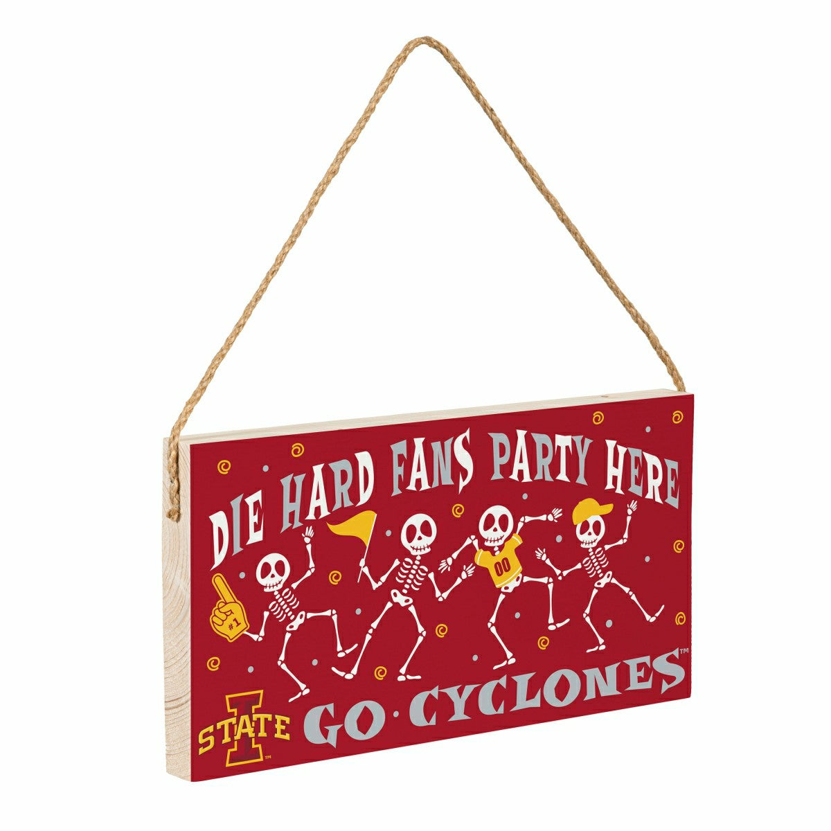 Iowa State University Halloween Wood Wall Sign, 6x11 - Collegiate Home