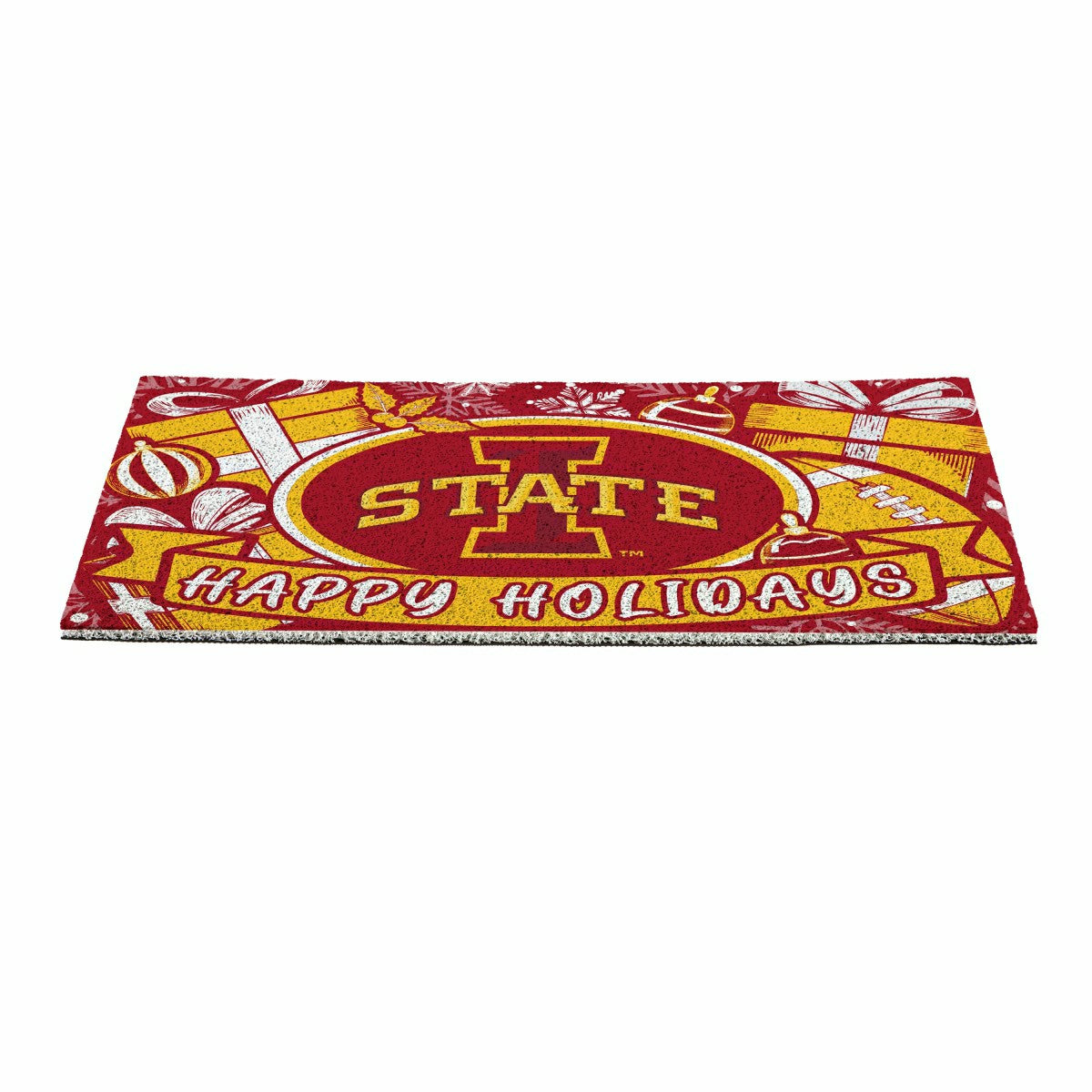 Iowa State University Holiday PVC Mat, 28"x16" - Collegiate