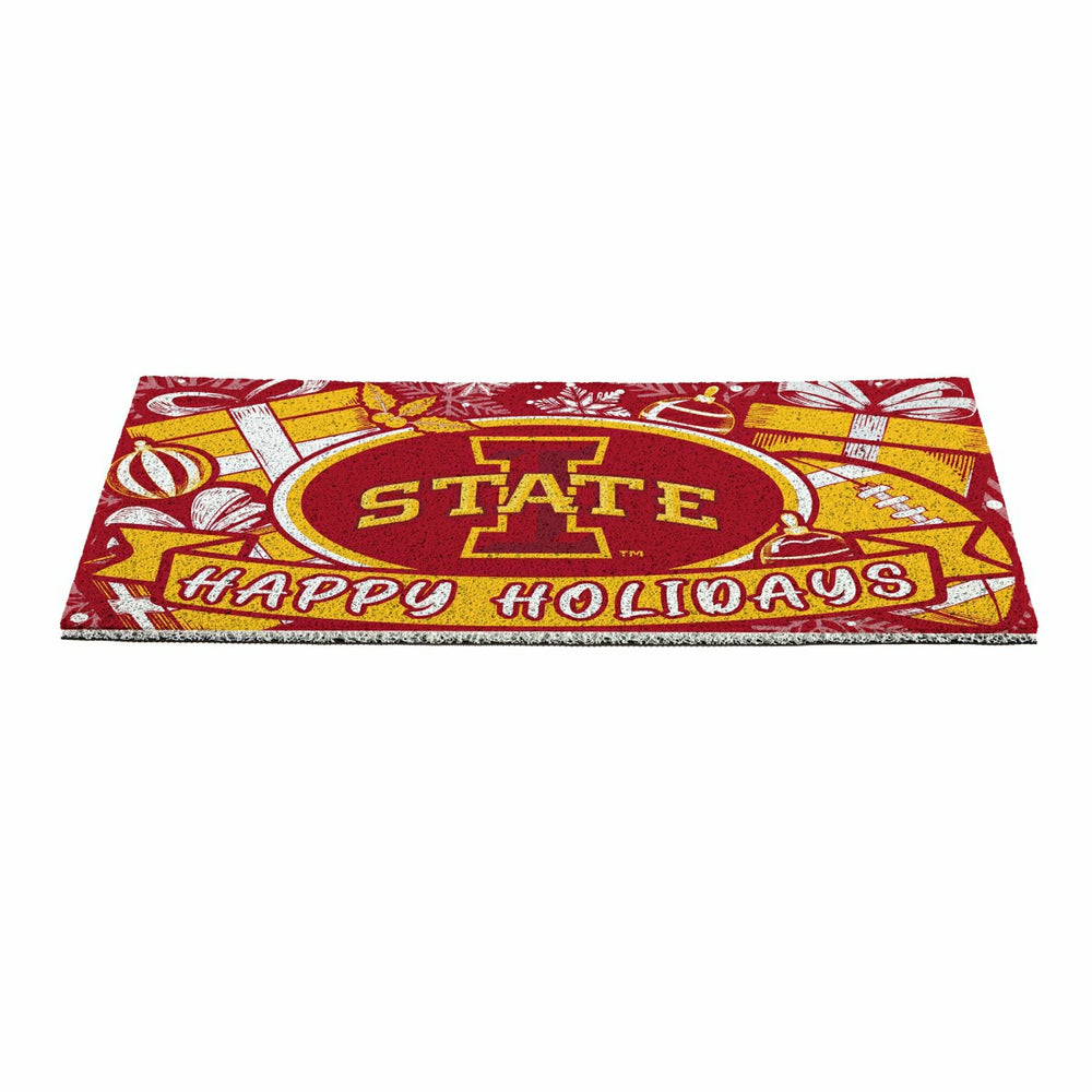Iowa State University Holiday PVC Mat, 28"x16" - Collegiate