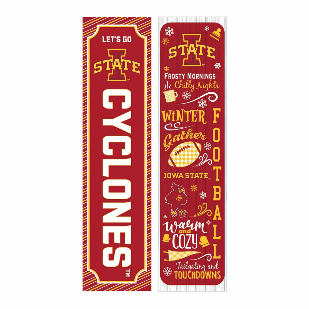 46" Double Sided Leaner, Iowa State University, Winter Seasonal - Collegiate Home