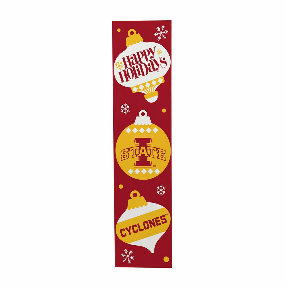 47" Double Sided Leaner, Iowa State University, Christmas - Collegiate Home