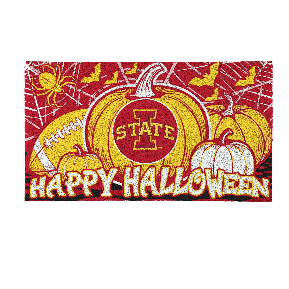 Iowa State University Halloween PVC Mat, 28"x16" - Collegiate