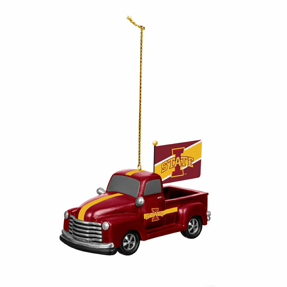 Iowa State University Rally Truck Ornament, Set of 2 - Collegiate Home