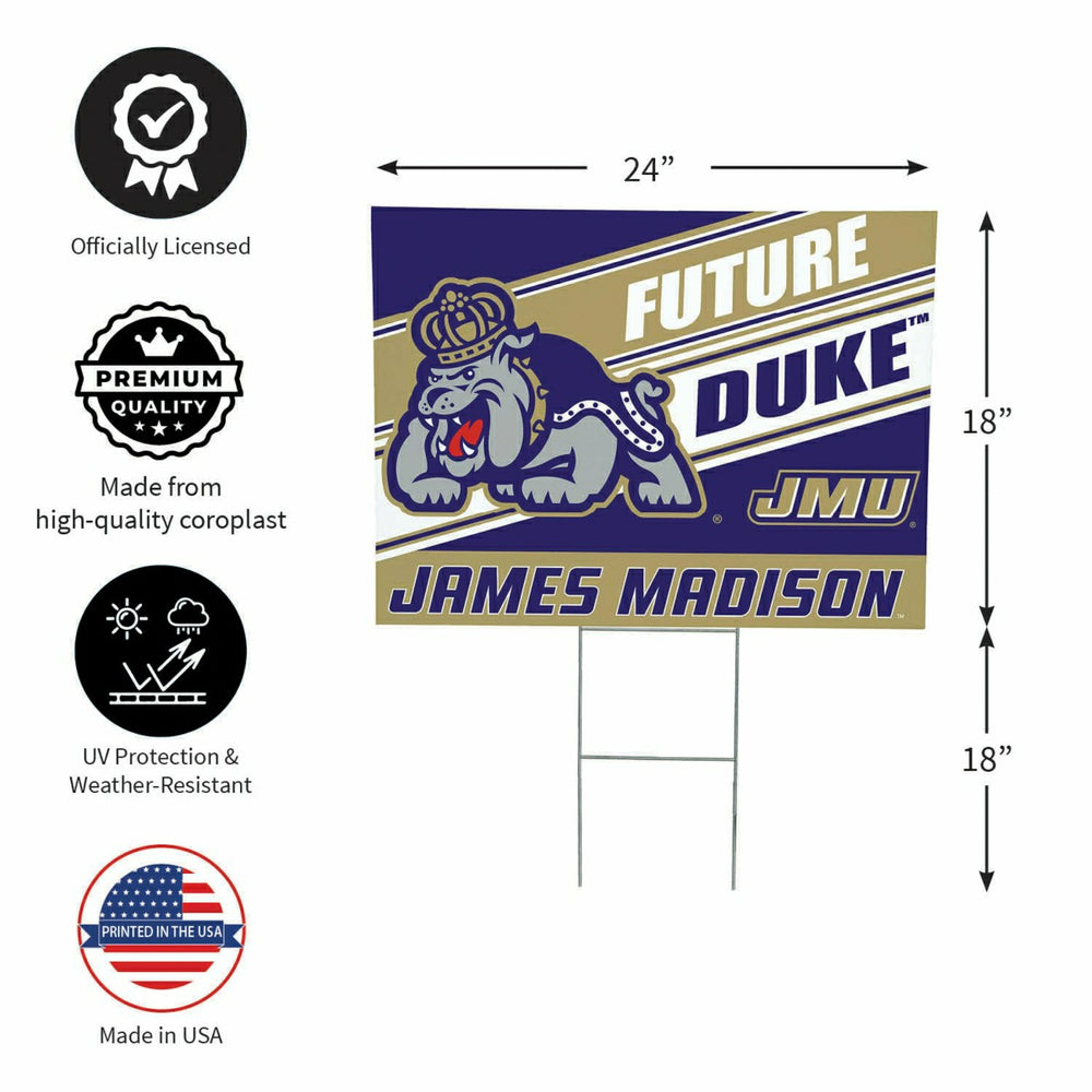 James Madison University Coroplast Yard Sign, Future Student - Collegiate Home