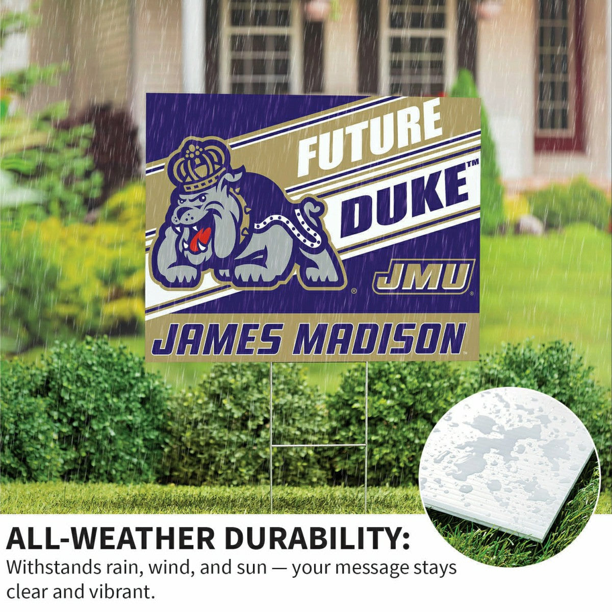 James Madison University Coroplast Yard Sign, Future Student - Collegiate Home
