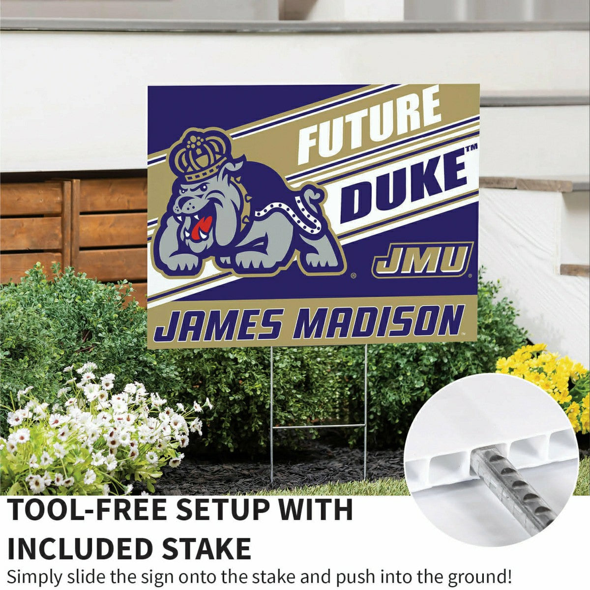 James Madison University Coroplast Yard Sign, Future Student - Collegiate Home