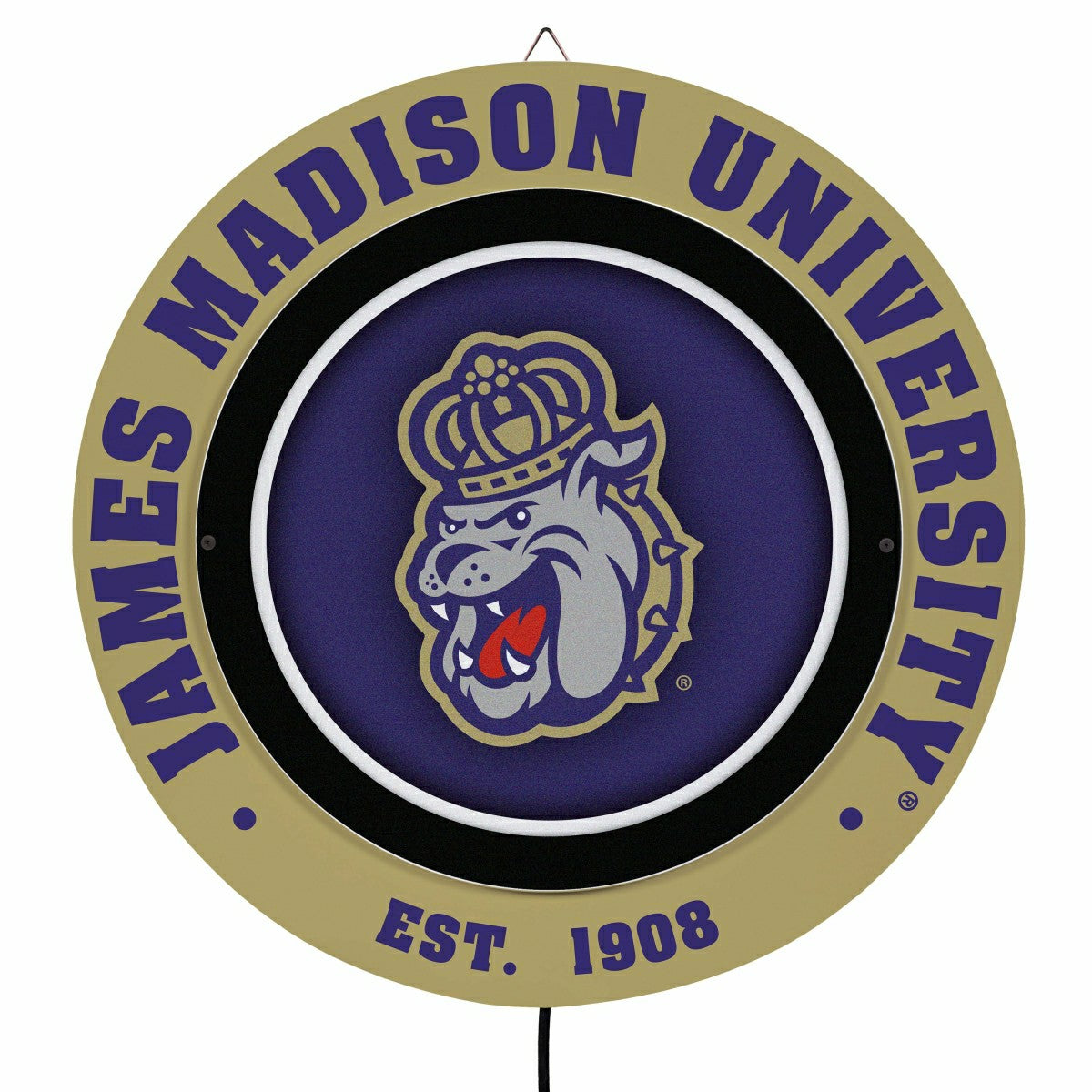 James Madison University, Metal Lite, Round - Collegiate