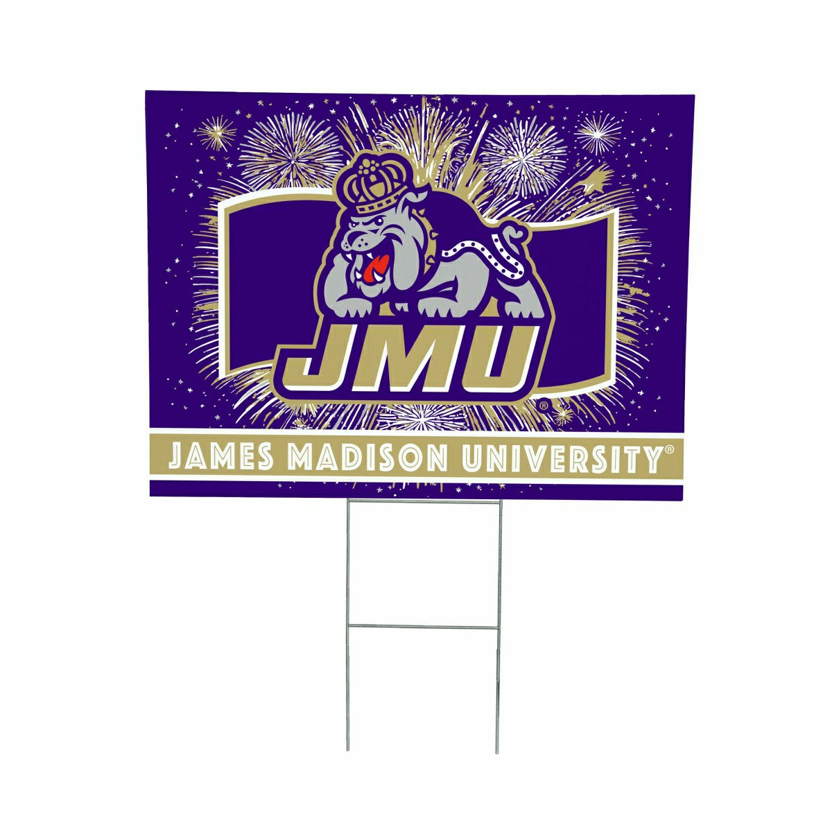 James Madison University Yard Sign, Patriotic - Collegiate Home