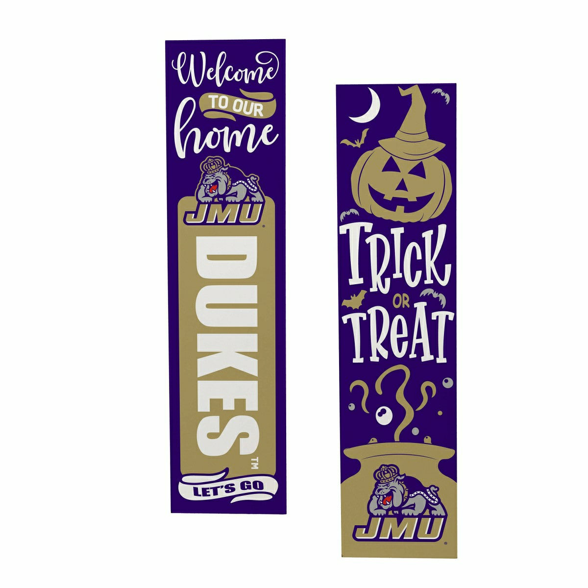 47" Double Sided Leaner, James Madison University, Halloween - Collegiate Home