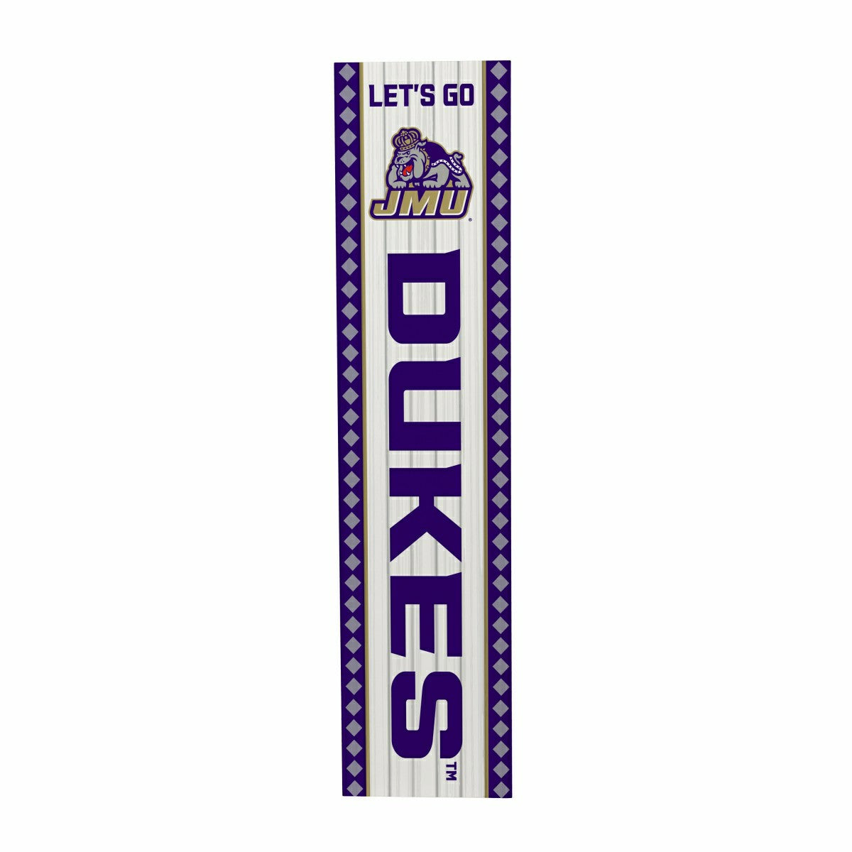 47" Double Sided Leaner, James Madison University, Christmas - Collegiate Home