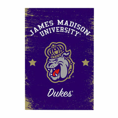 James Madison University Wood Wall Sign, 16x24 - Collegiate Home