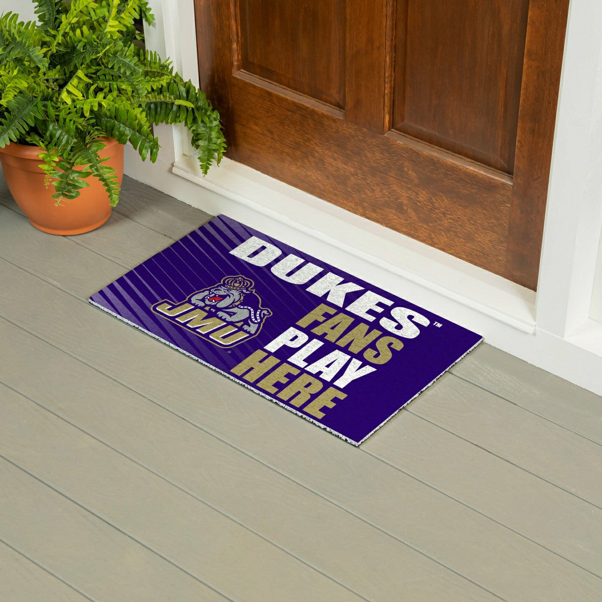 James Madison University Fan Mat, 28"x16" - Collegiate